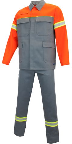 Rensing - Multi-5 450f Comfort-R - Anzug front - grau-orange